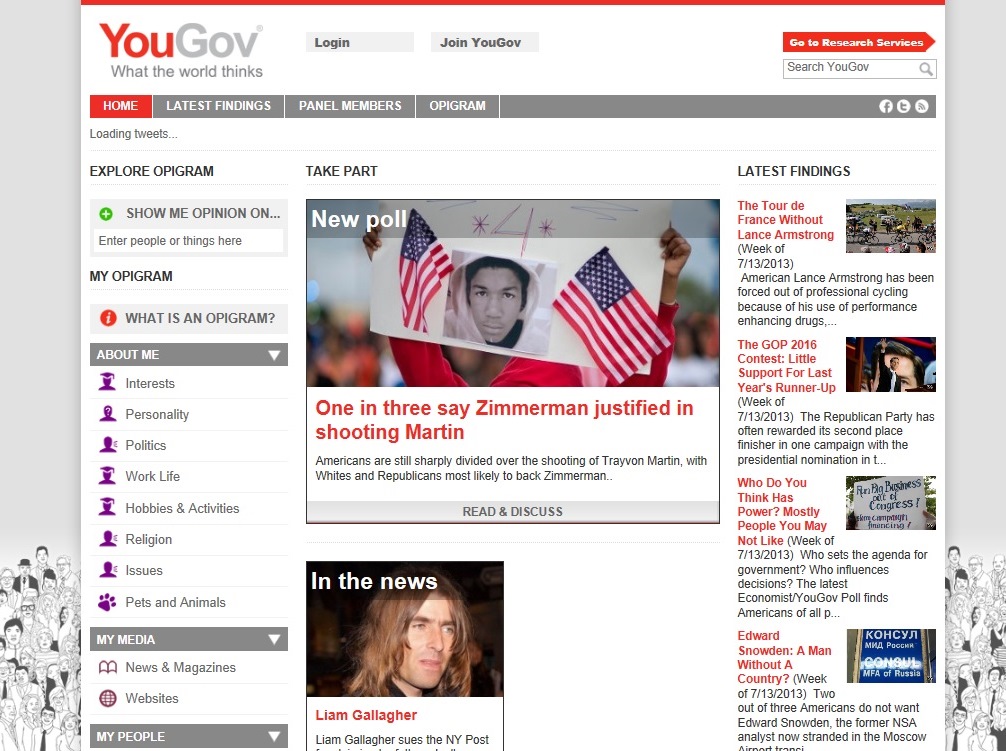 ※Picture:Screen shot of Yougov's official Website