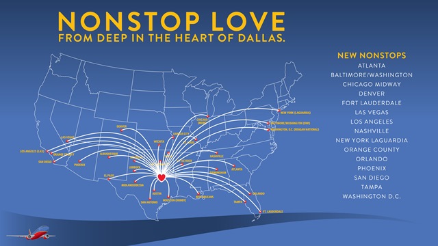 New Nonstop Service From Love Field